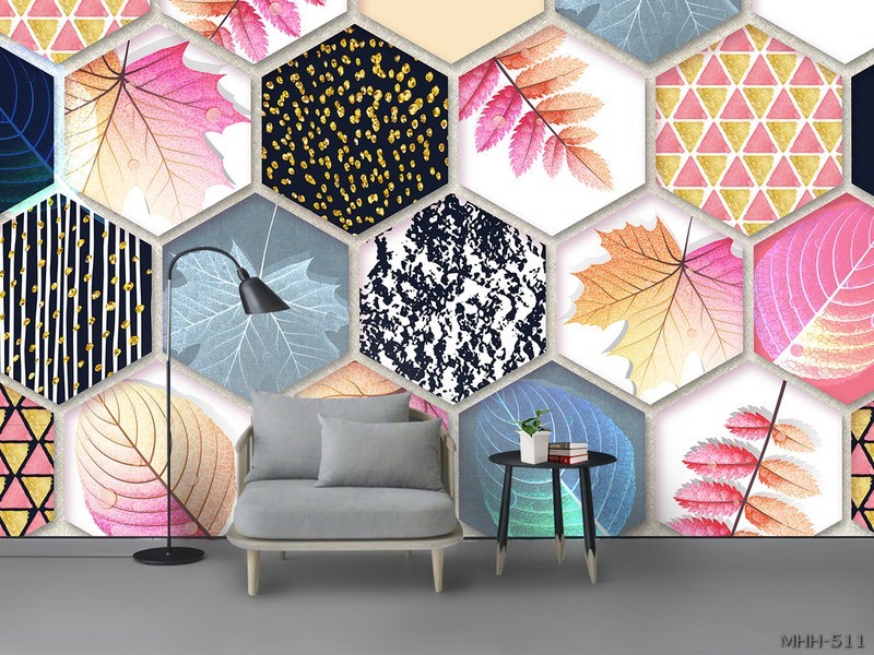 Hình học - Hình lục giác - lá MHH-511